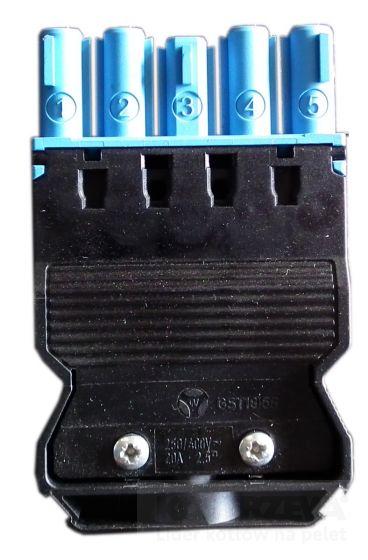 Роз'єм-мама з розвантаженням від натягу (синій)